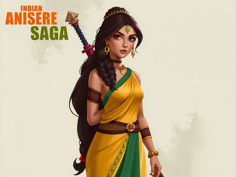 Indian Anise Saga warrior design Indian Anise Saga character art